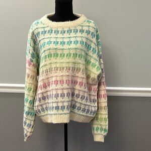 Lovely Melody Pastel Ombré Striped Sweater